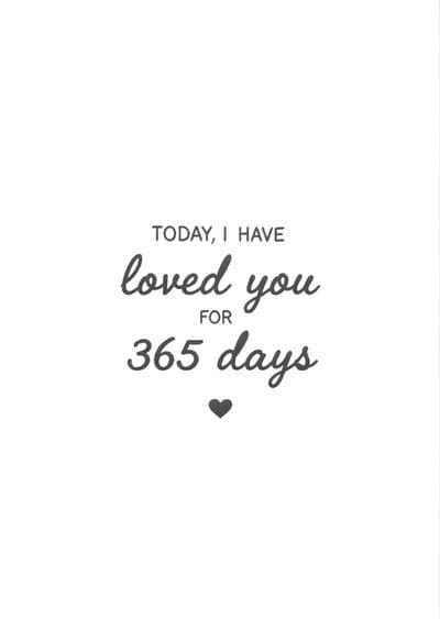 Anniversary Greeting Card Minimalist Modern Design