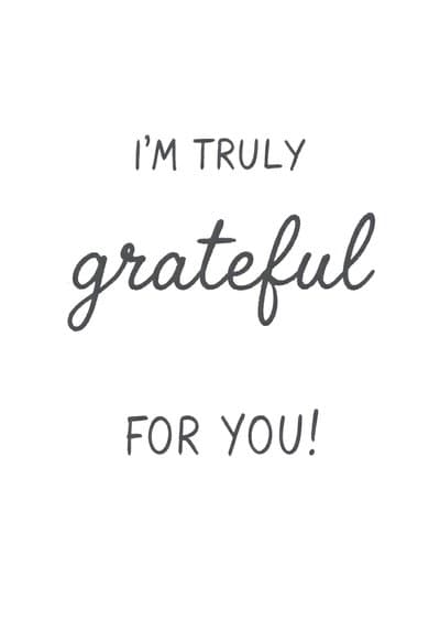 Thank You Greeting Card Simple Modern Design