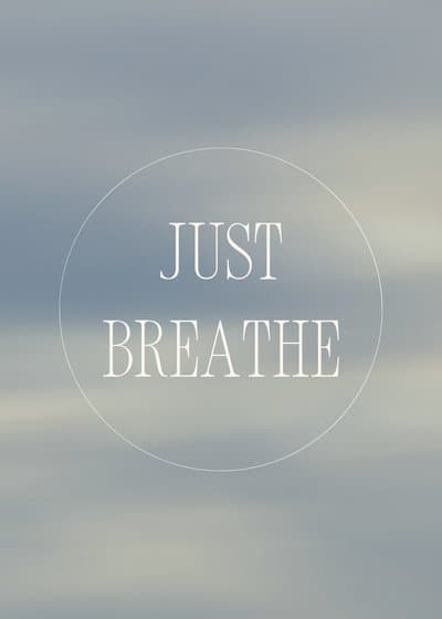 Mindfulness Greeting Card Soothing Sky Theme