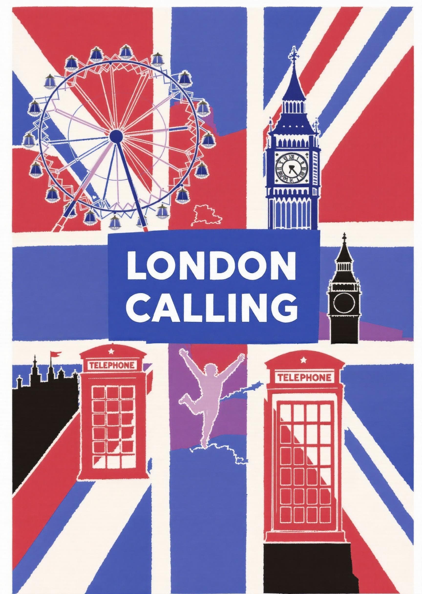 London Landmarks Greeting Card