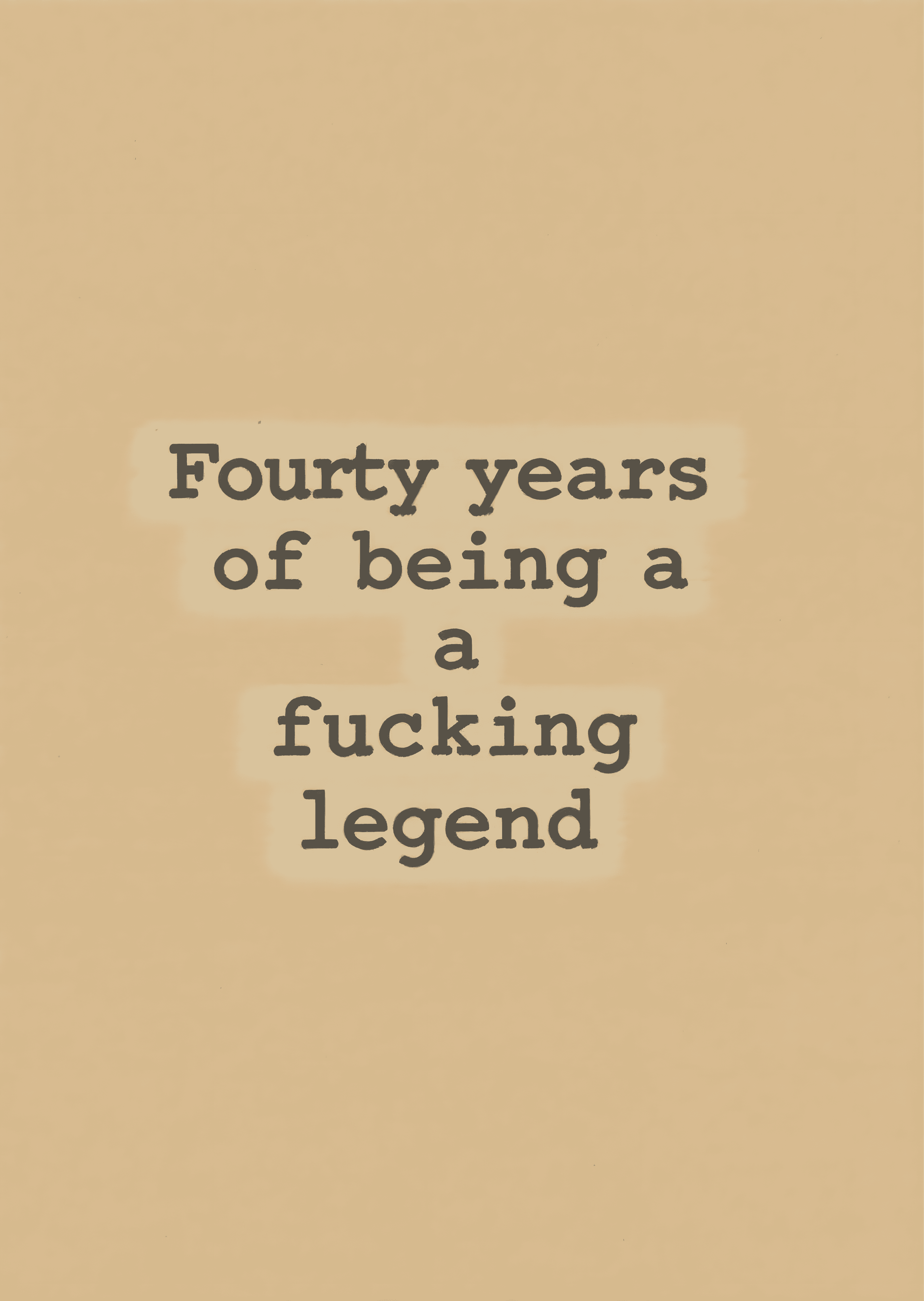 Forty Years Legendary Card